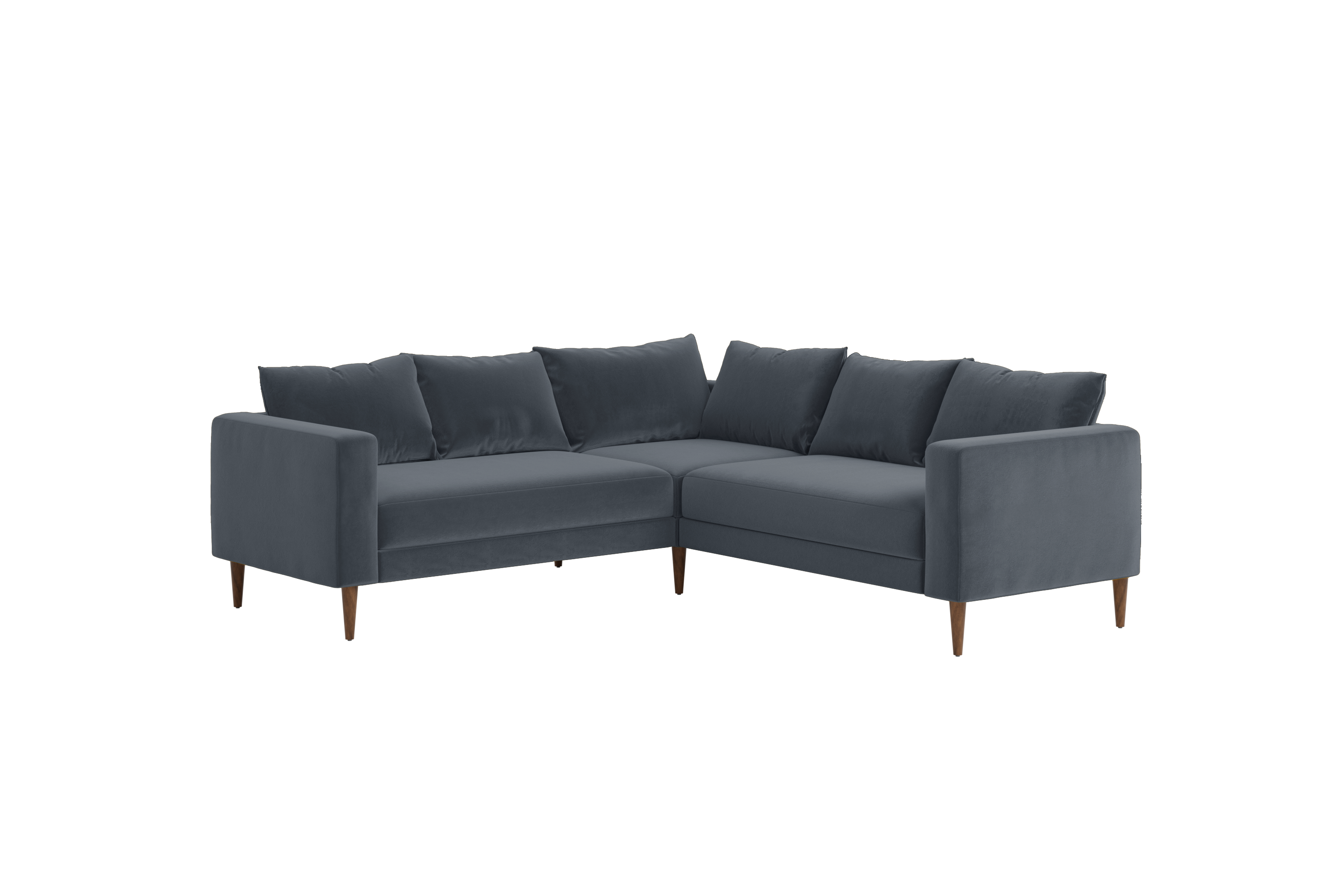 The Essential Corner Sectional (5 Seat) in Recycled Velvet