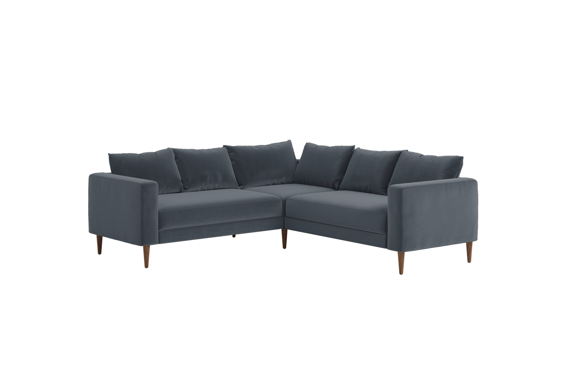 The Essential Corner Sectional (5 Seat) in Recycled Velvet