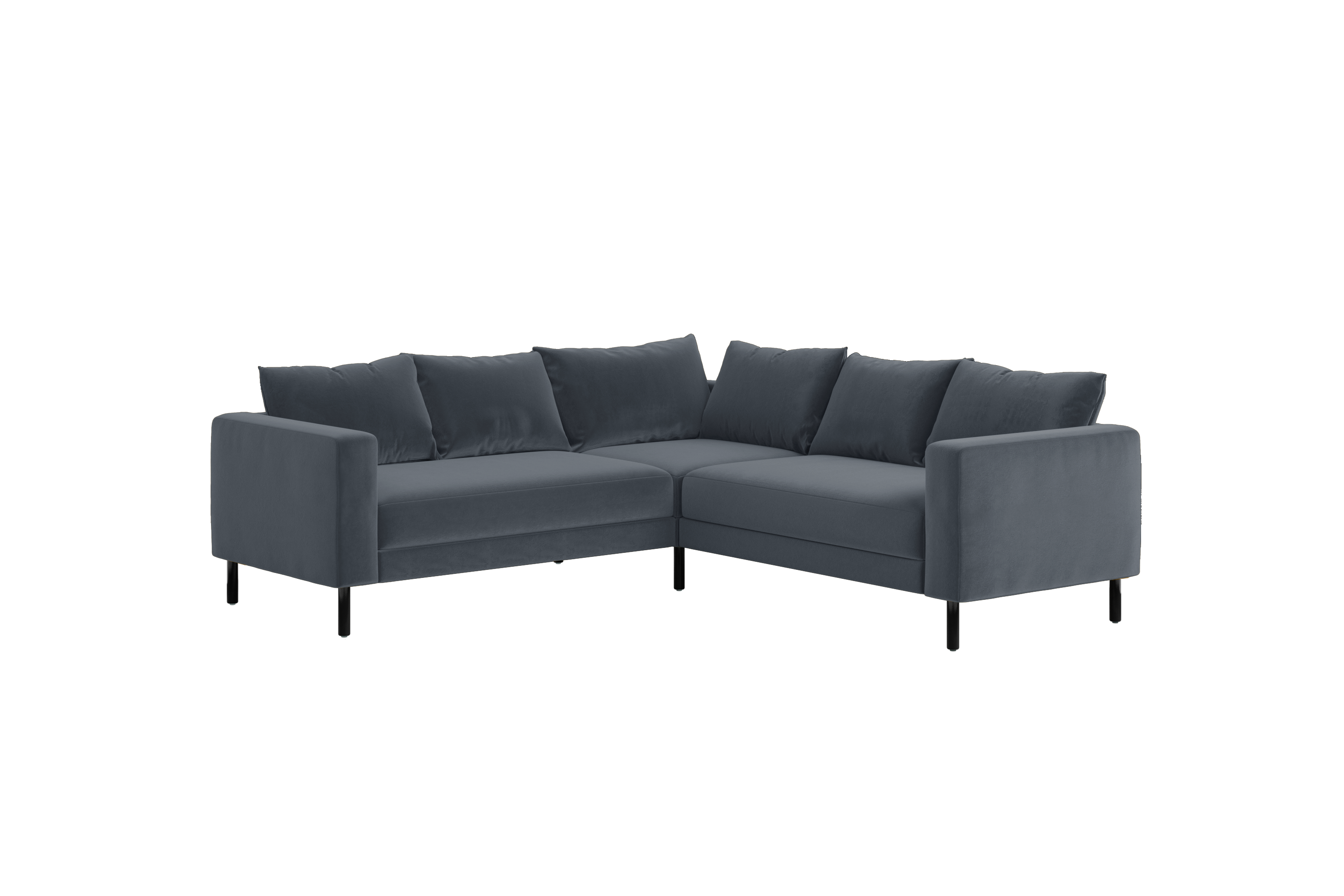 The Essential Corner Sectional (5 Seat) in Recycled Velvet