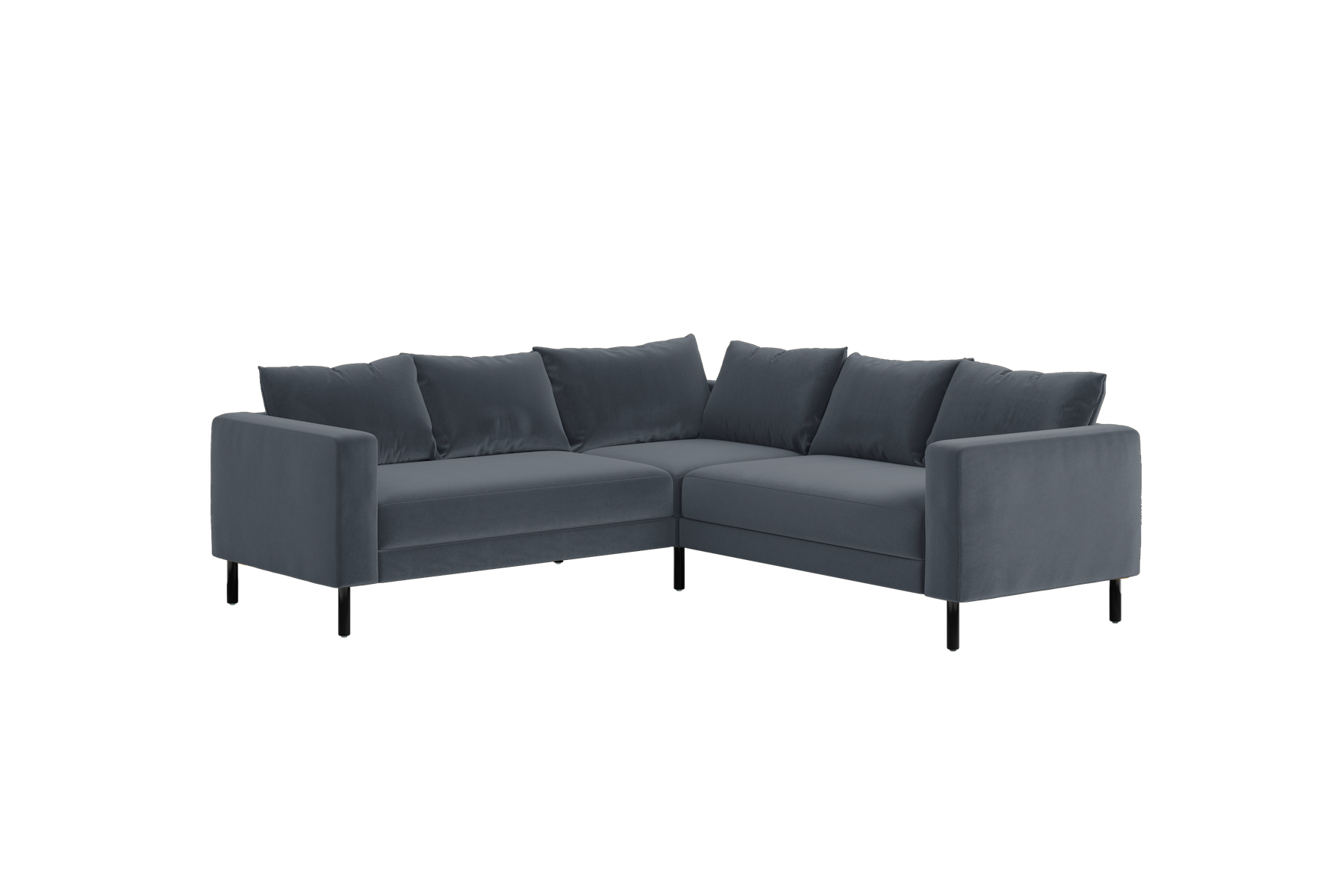 The Essential Corner Sectional (5 Seat) in Recycled Velvet