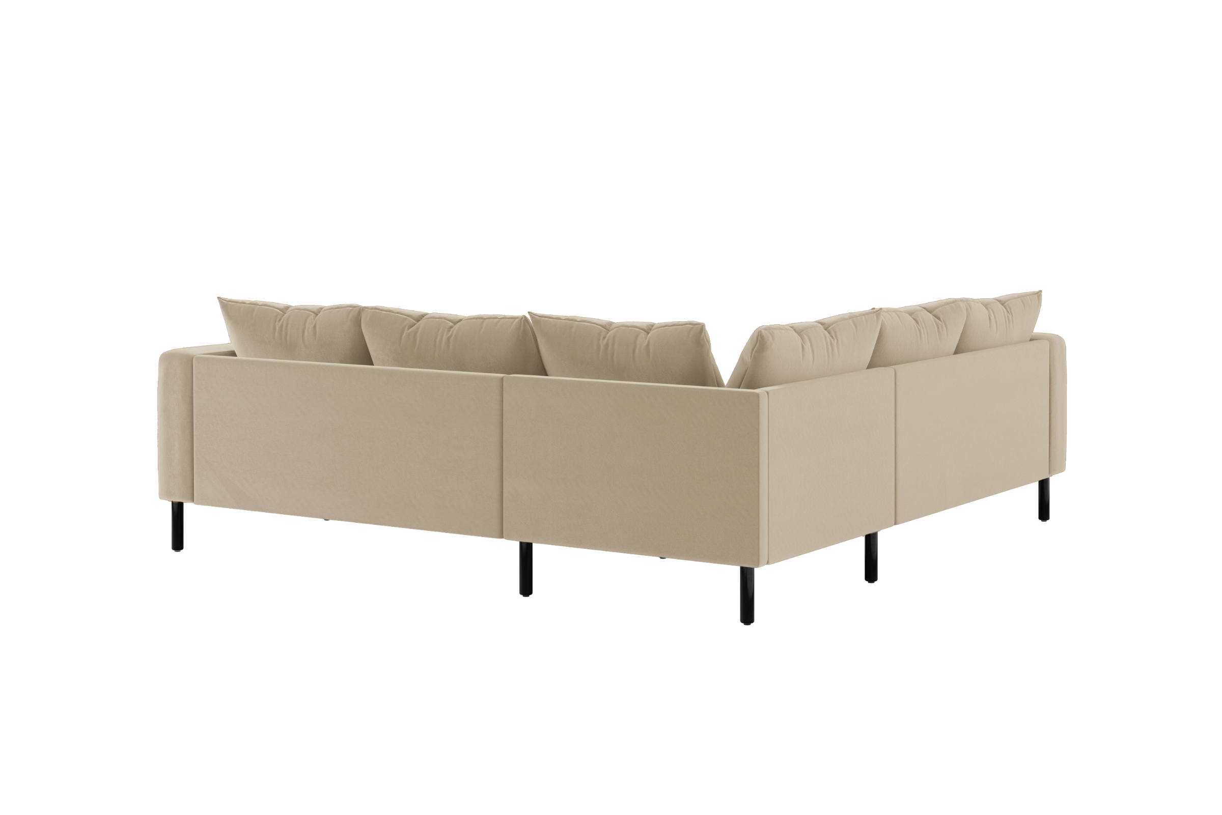 The Essential Corner Sectional (5 Seat) in Recycled Velvet