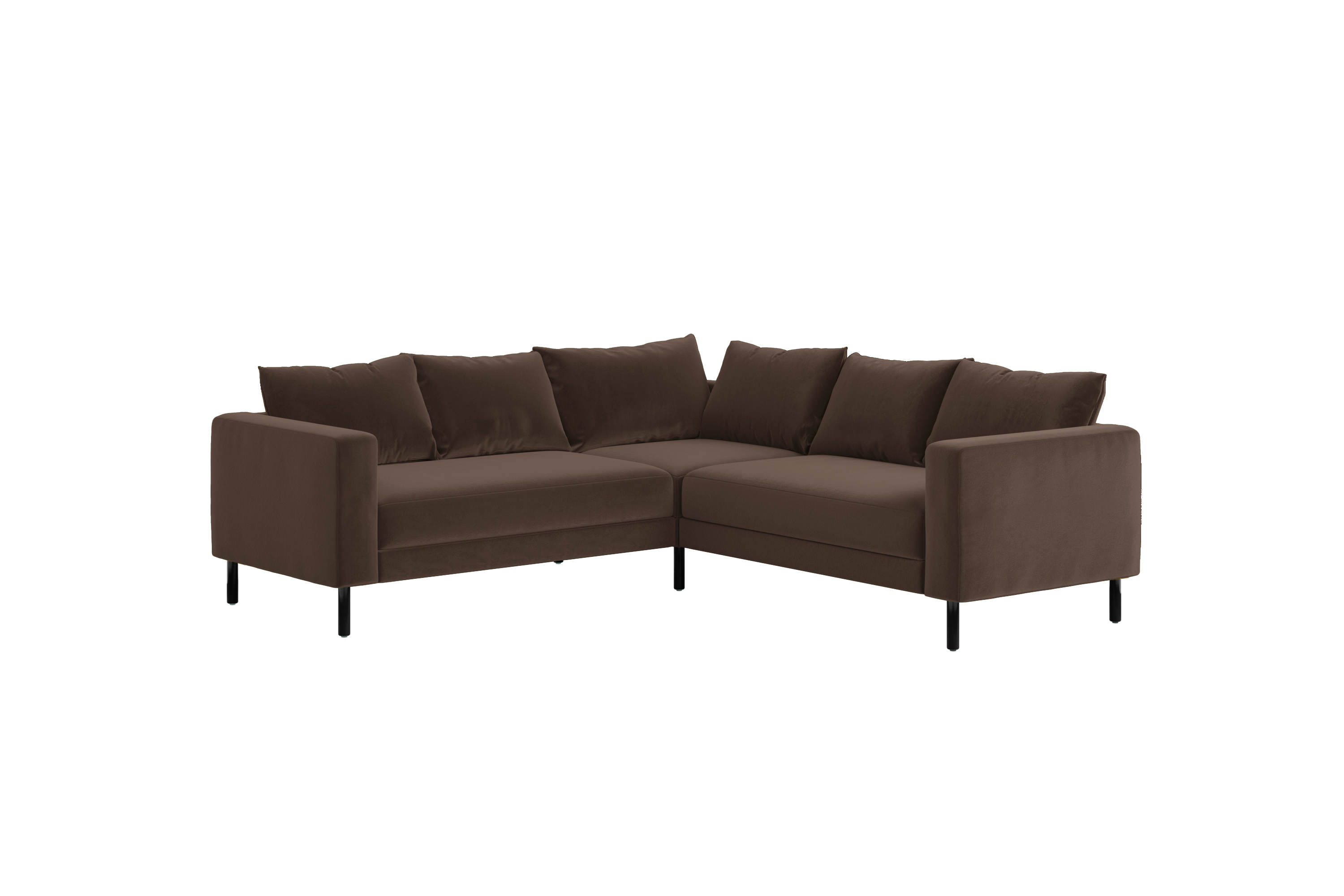 The Essential Corner Sectional (5 Seat) in Recycled Velvet