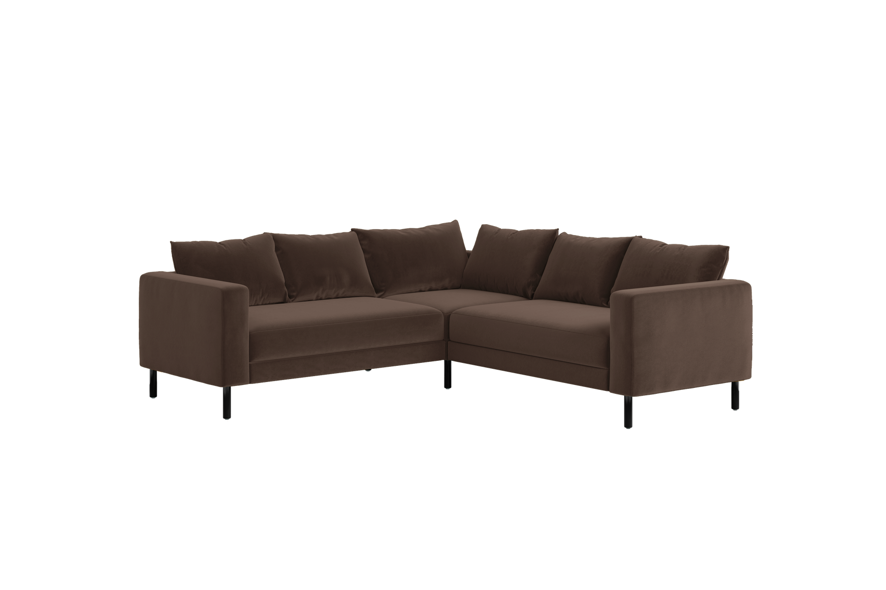 The Essential Corner Sectional (5 Seat) in Recycled Velvet