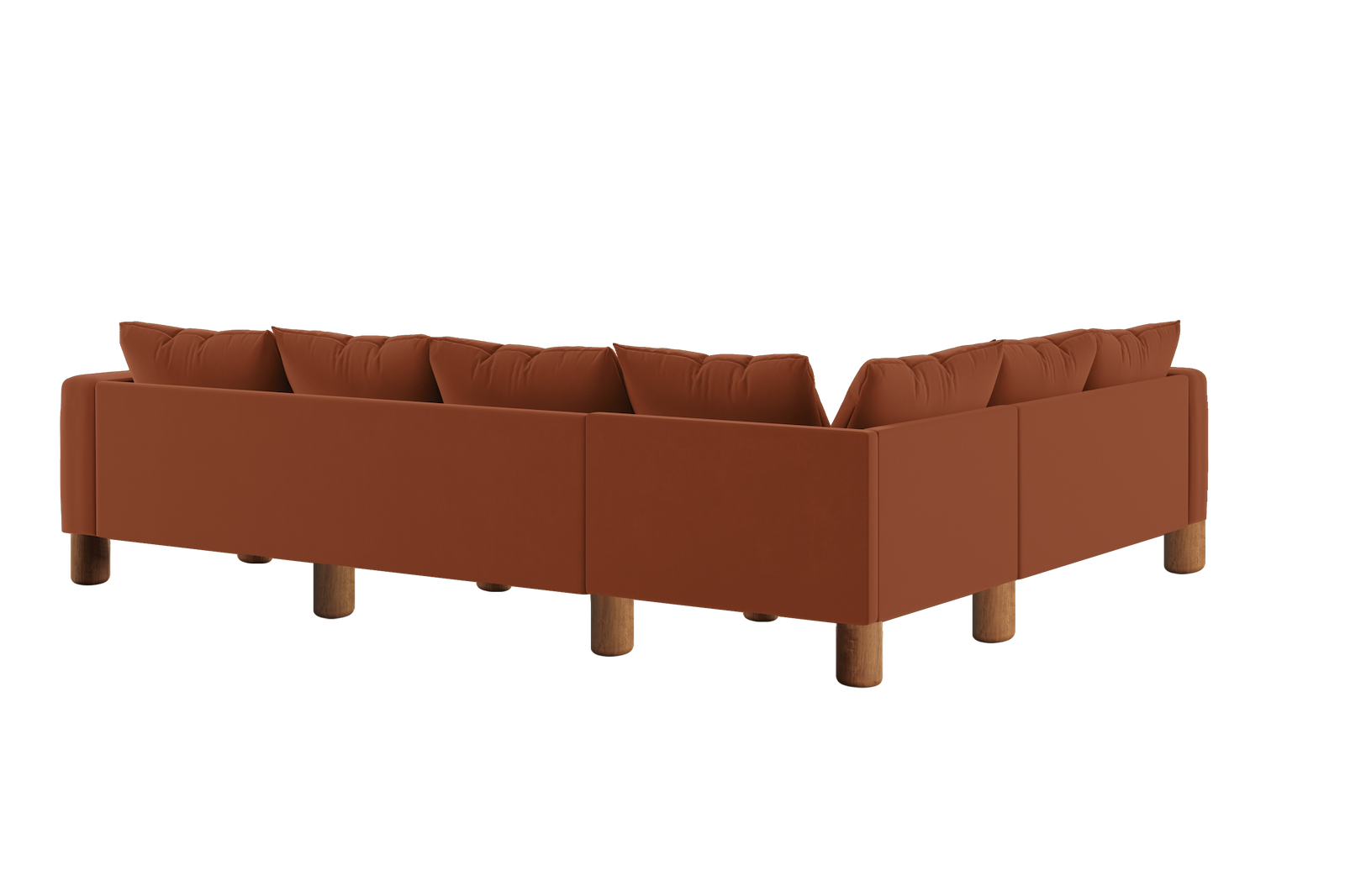 The Essential Corner Sectional (6 Seat) in Recycled Velvet