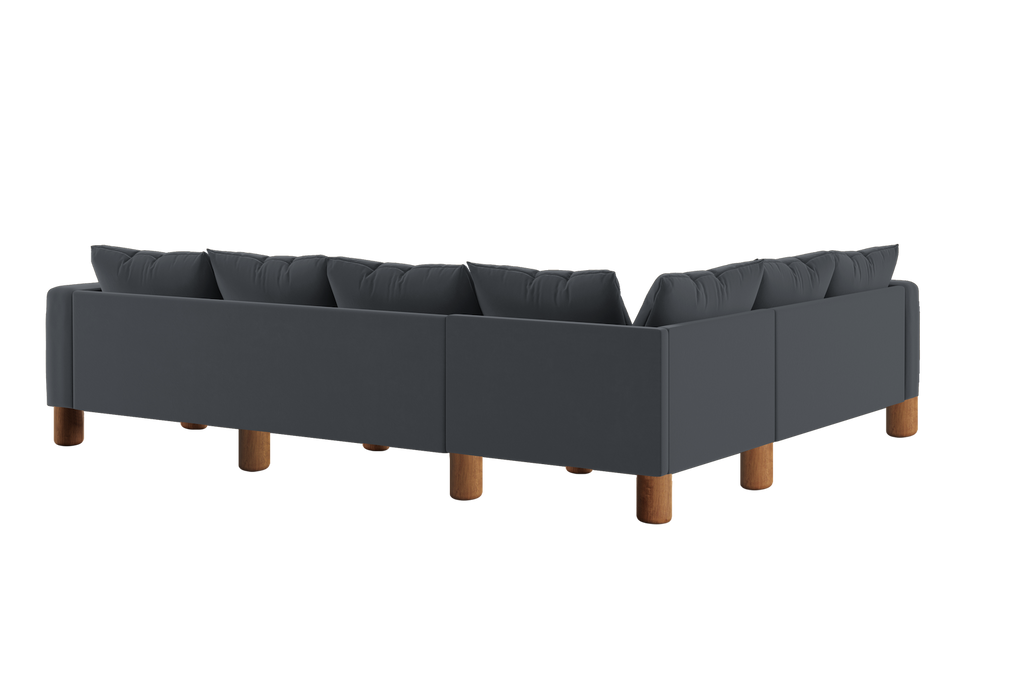 The Essential Corner Sectional (6 Seat) in Recycled Velvet