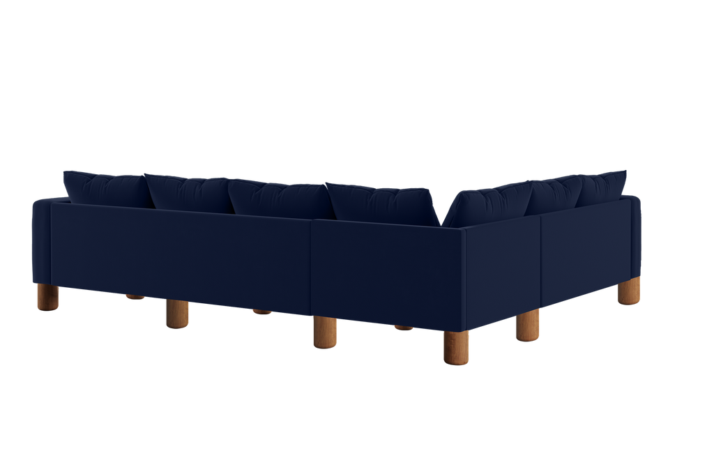 The Essential Corner Sectional (6 Seat) in Recycled Velvet