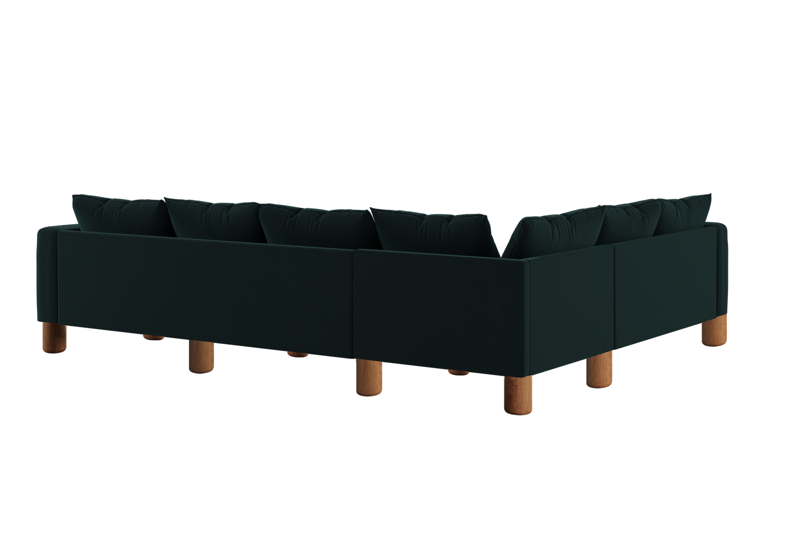 The Essential Corner Sectional (6 Seat) in Recycled Velvet