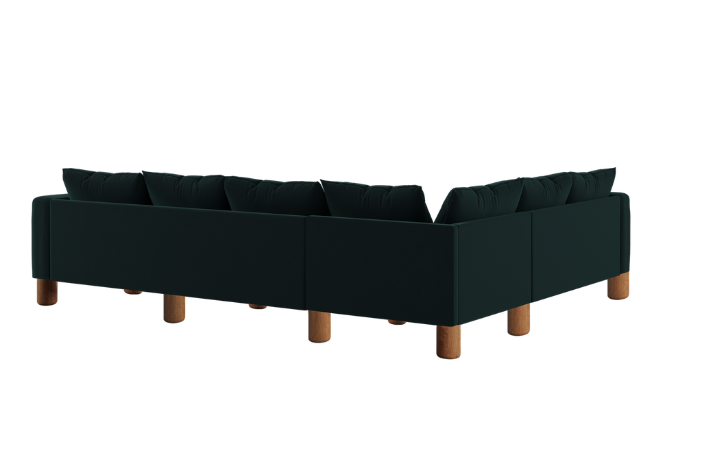 The Essential Corner Sectional (6 Seat) in Recycled Velvet