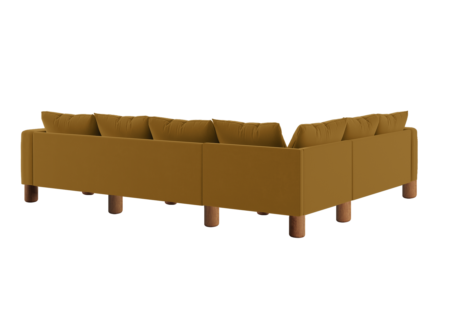 The Essential Corner Sectional (6 Seat) in Recycled Velvet