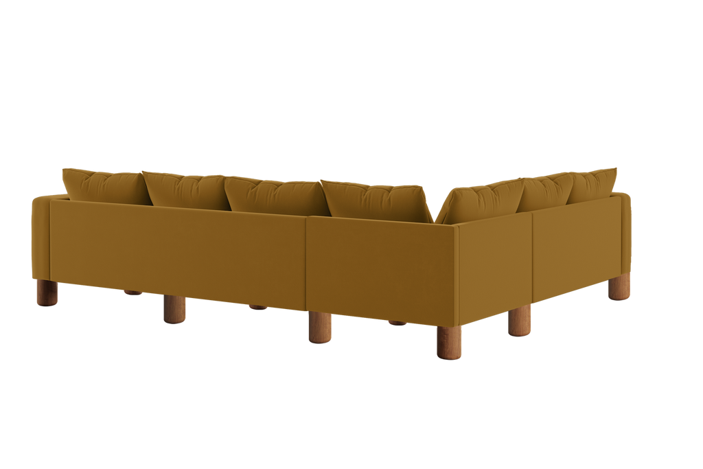 The Essential Corner Sectional (6 Seat) in Recycled Velvet