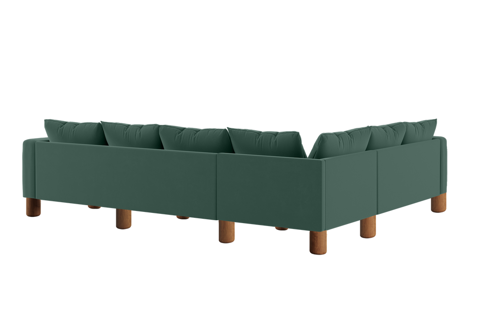 The Essential Corner Sectional (6 Seat) in Recycled Velvet