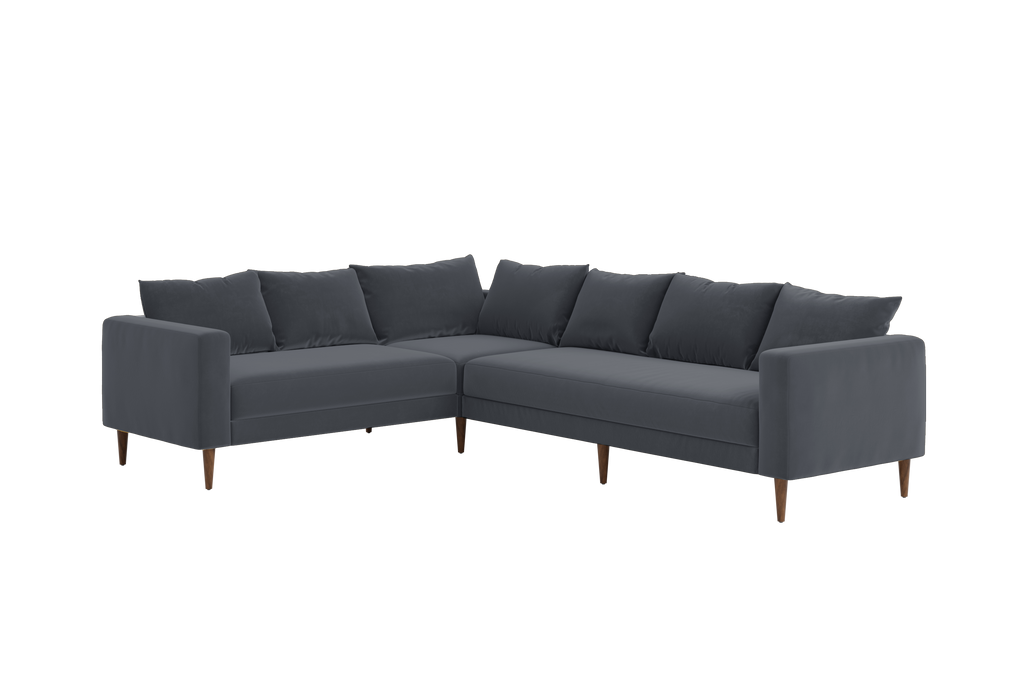 The Essential Corner Sectional (6 Seat) in Recycled Velvet