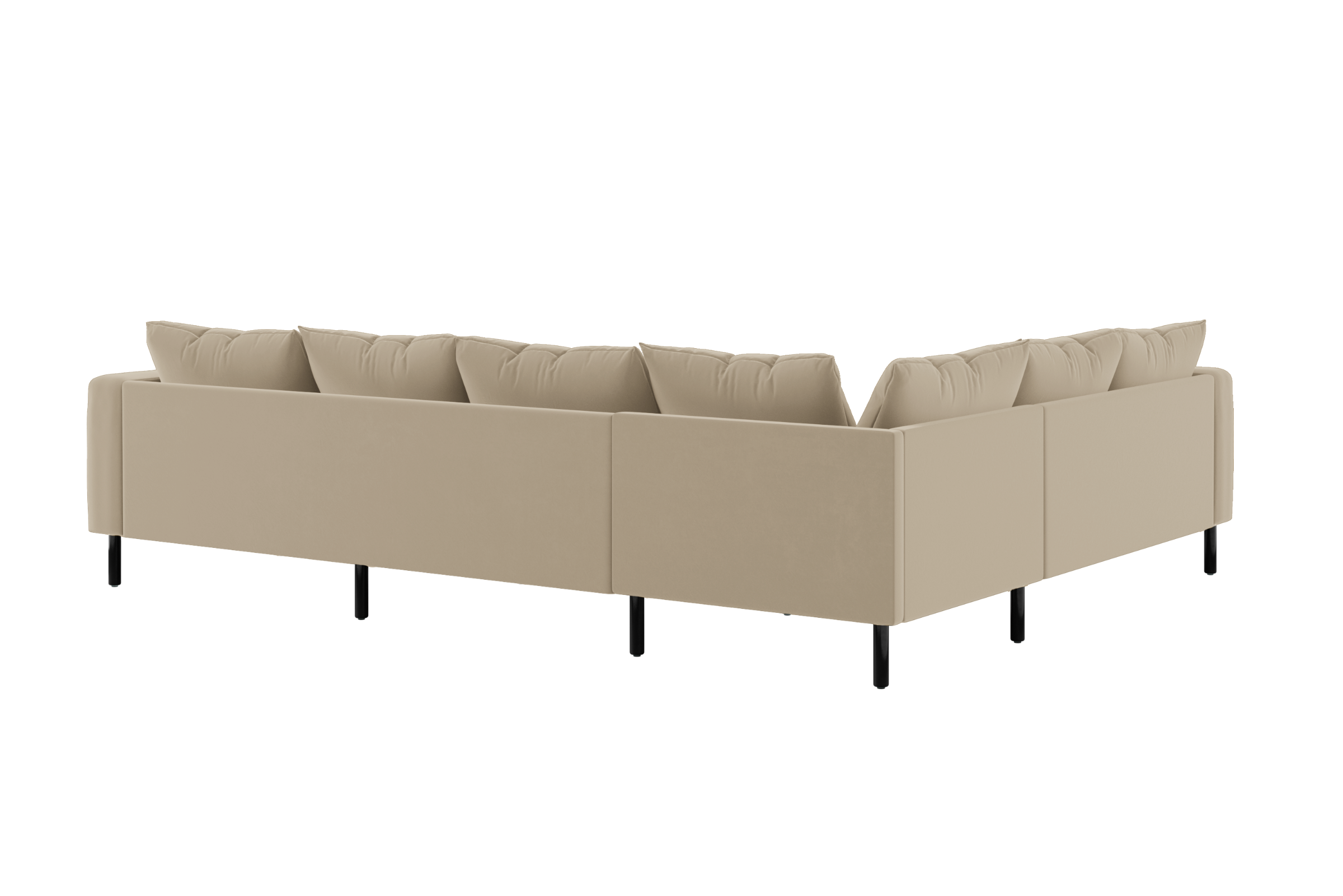 The Essential Corner Sectional (6 Seat) in Recycled Velvet