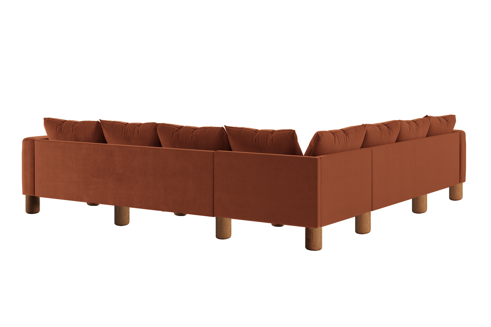 The Essential Corner Sectional (7 Seat) in Recycled Velvet