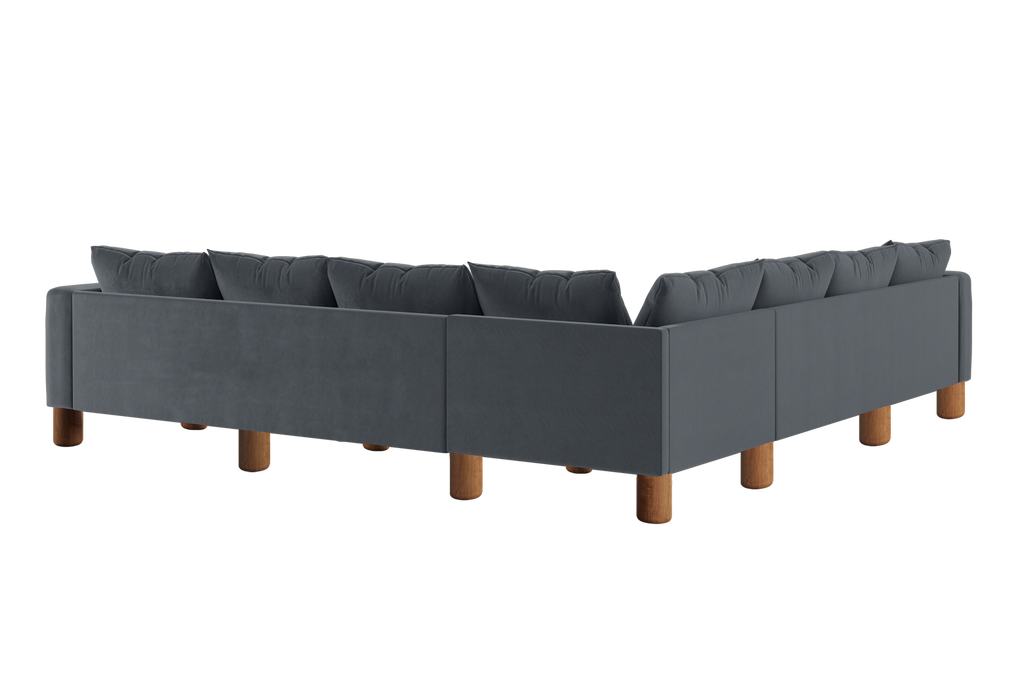 The Essential Corner Sectional (7 Seat) in Recycled Velvet