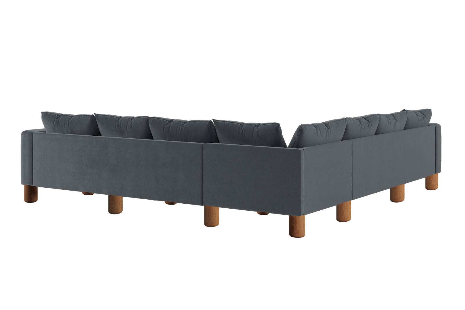 The Essential Corner Sectional (7 Seat) in Recycled Velvet