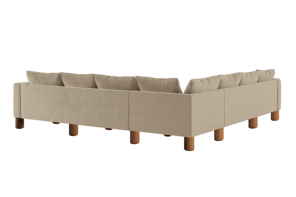 The Essential Corner Sectional (7 Seat) in Recycled Velvet