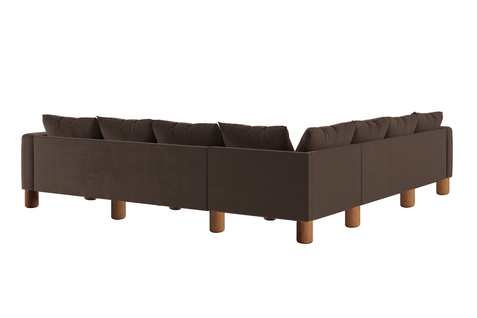 The Essential Corner Sectional (7 Seat) in Recycled Velvet