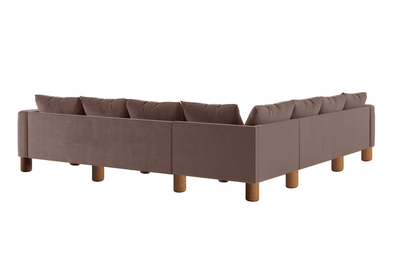 The Essential Corner Sectional (7 Seat) in Recycled Velvet