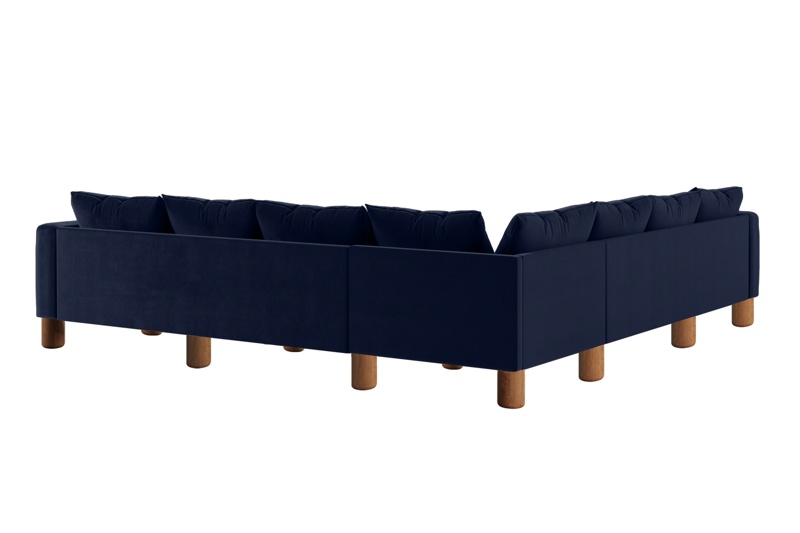 The Essential Corner Sectional (7 Seat) in Recycled Velvet