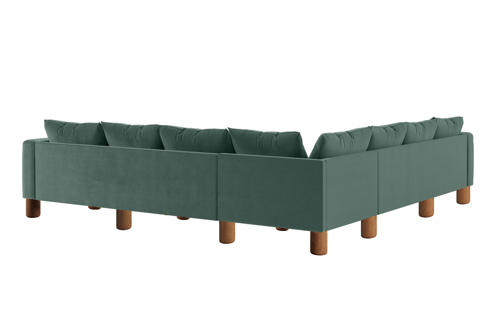 The Essential Corner Sectional (7 Seat) in Recycled Velvet