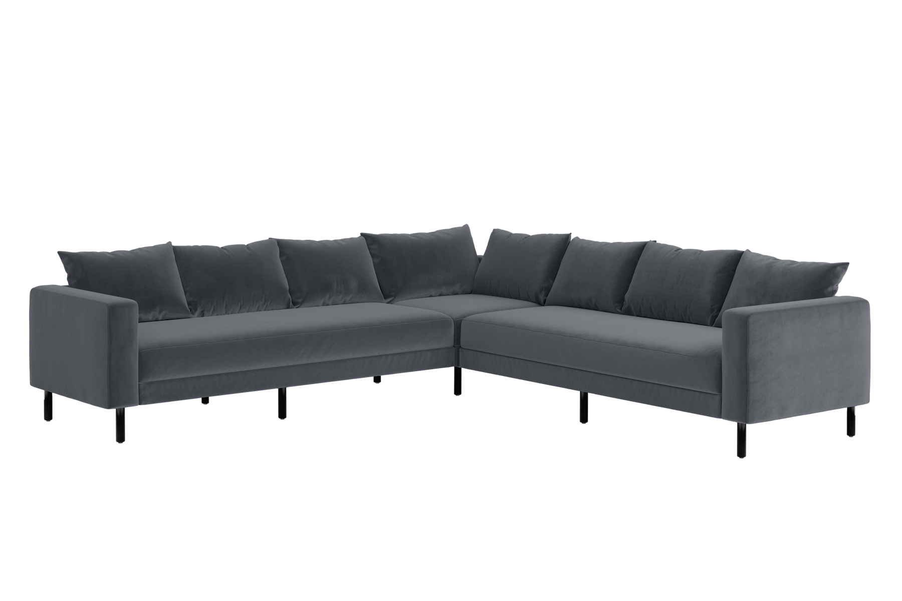 The Essential Corner Sectional (7 Seat) in Recycled Velvet