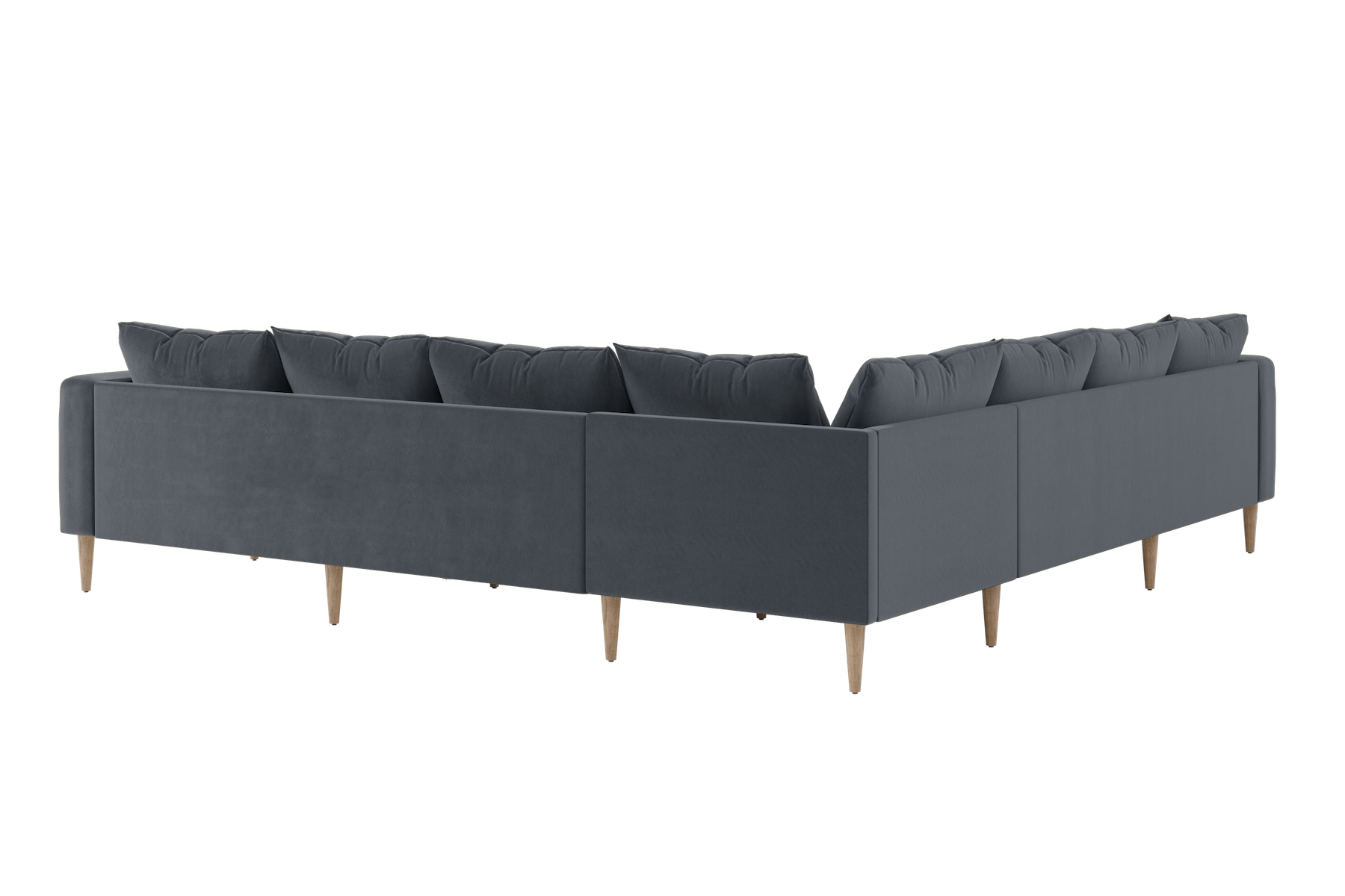 The Essential Corner Sectional (7 Seat) in Recycled Velvet