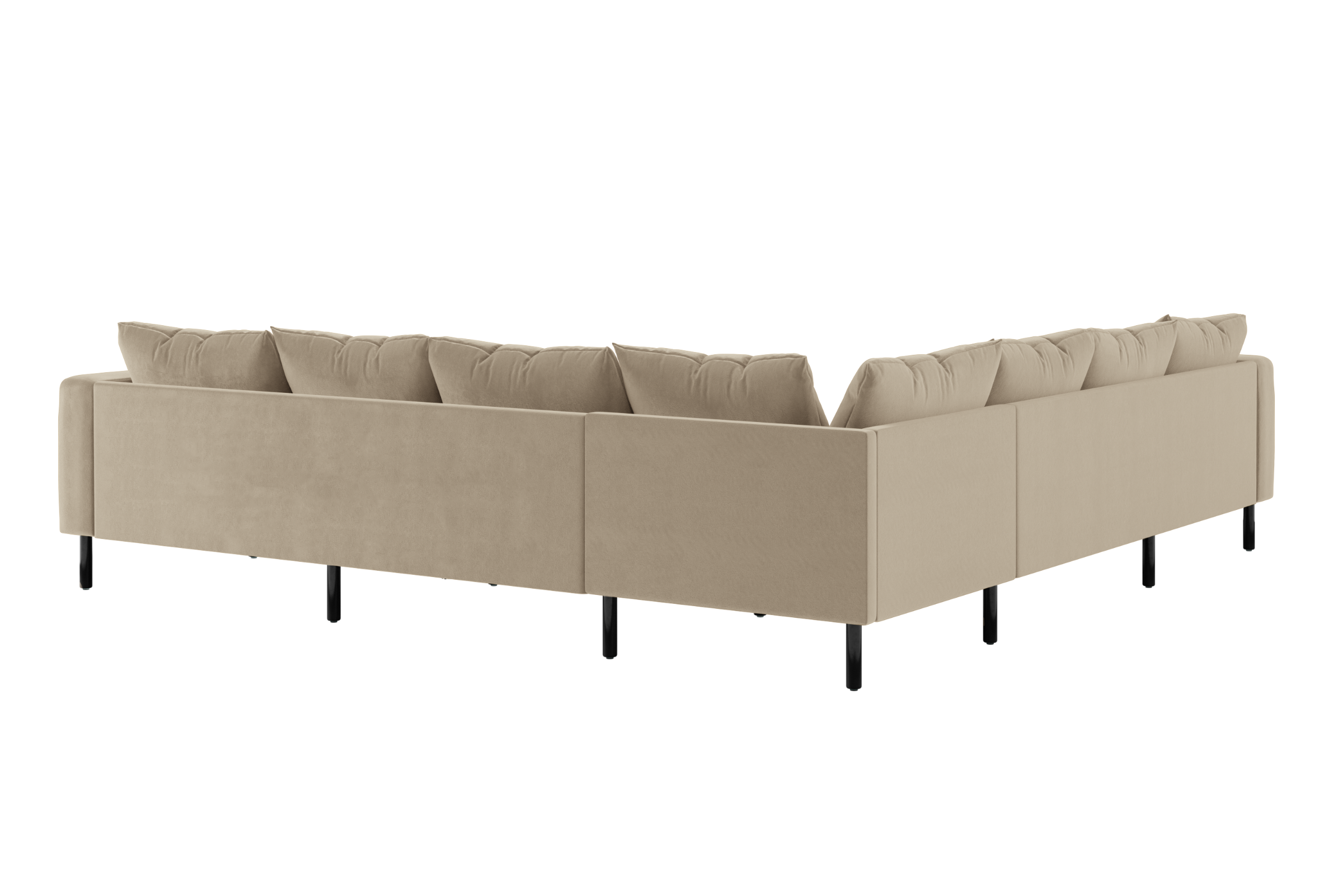The Essential Corner Sectional (7 Seat) in Recycled Velvet