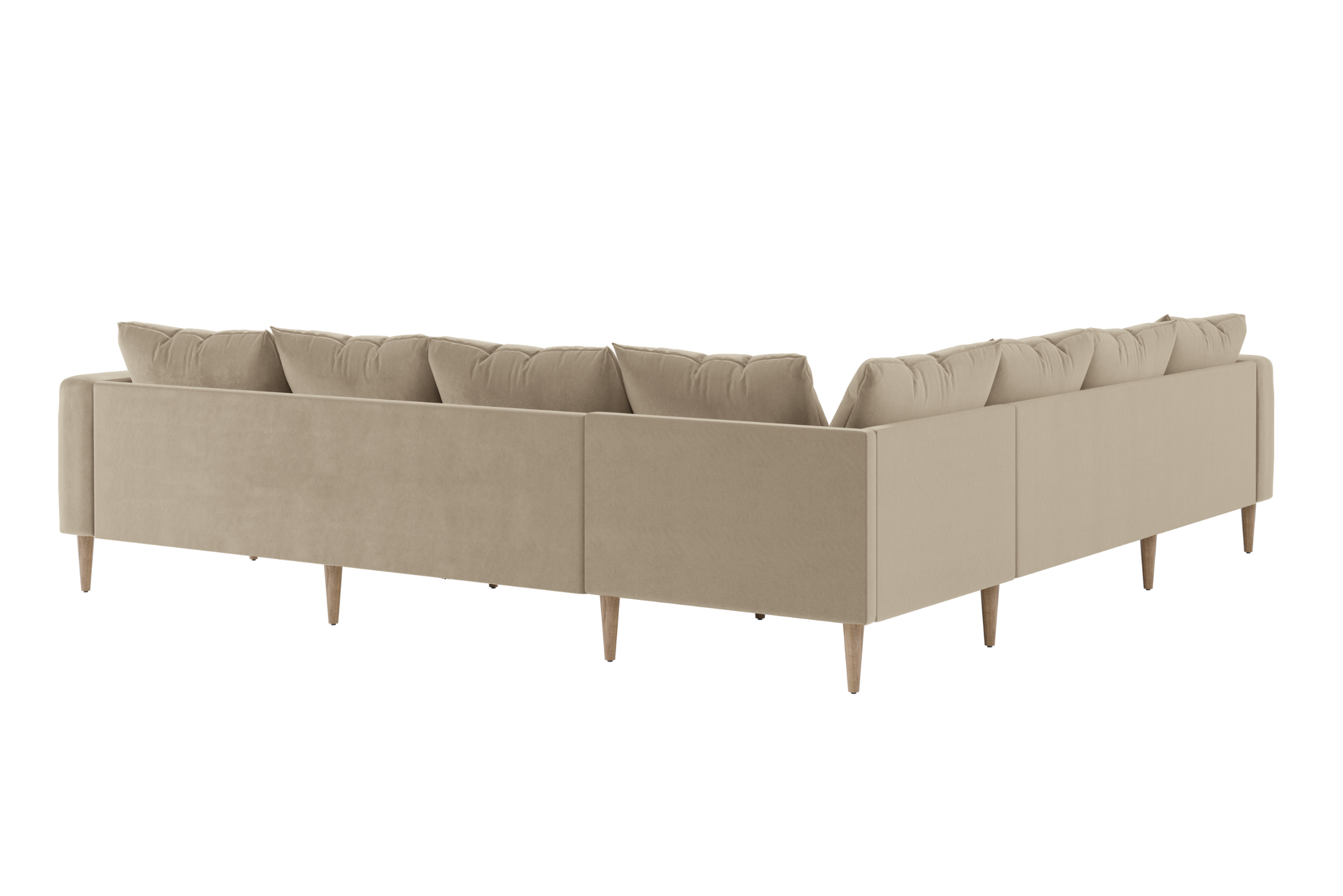 The Essential Corner Sectional (7 Seat) in Recycled Velvet