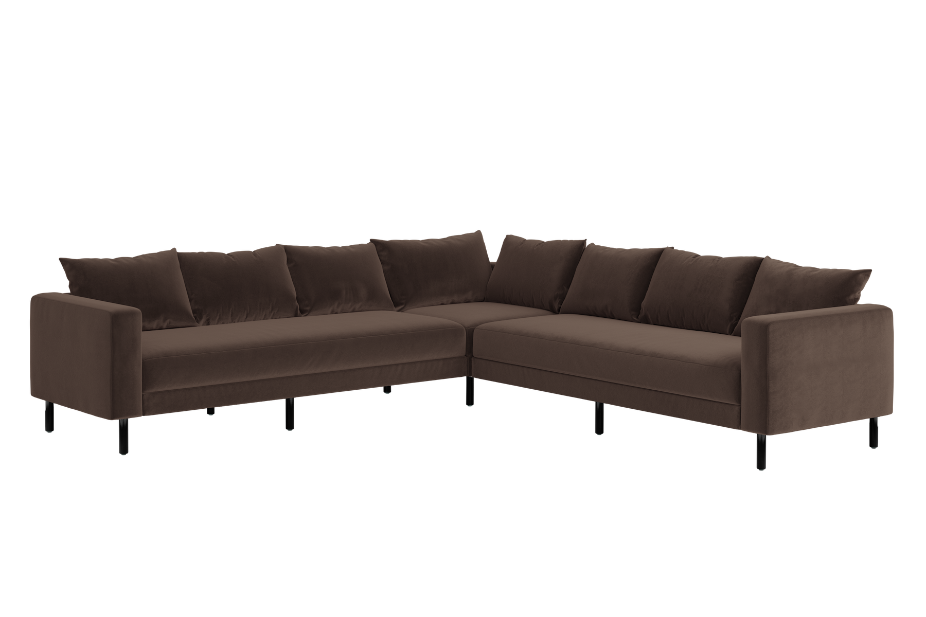The Essential Corner Sectional (7 Seat) in Recycled Velvet