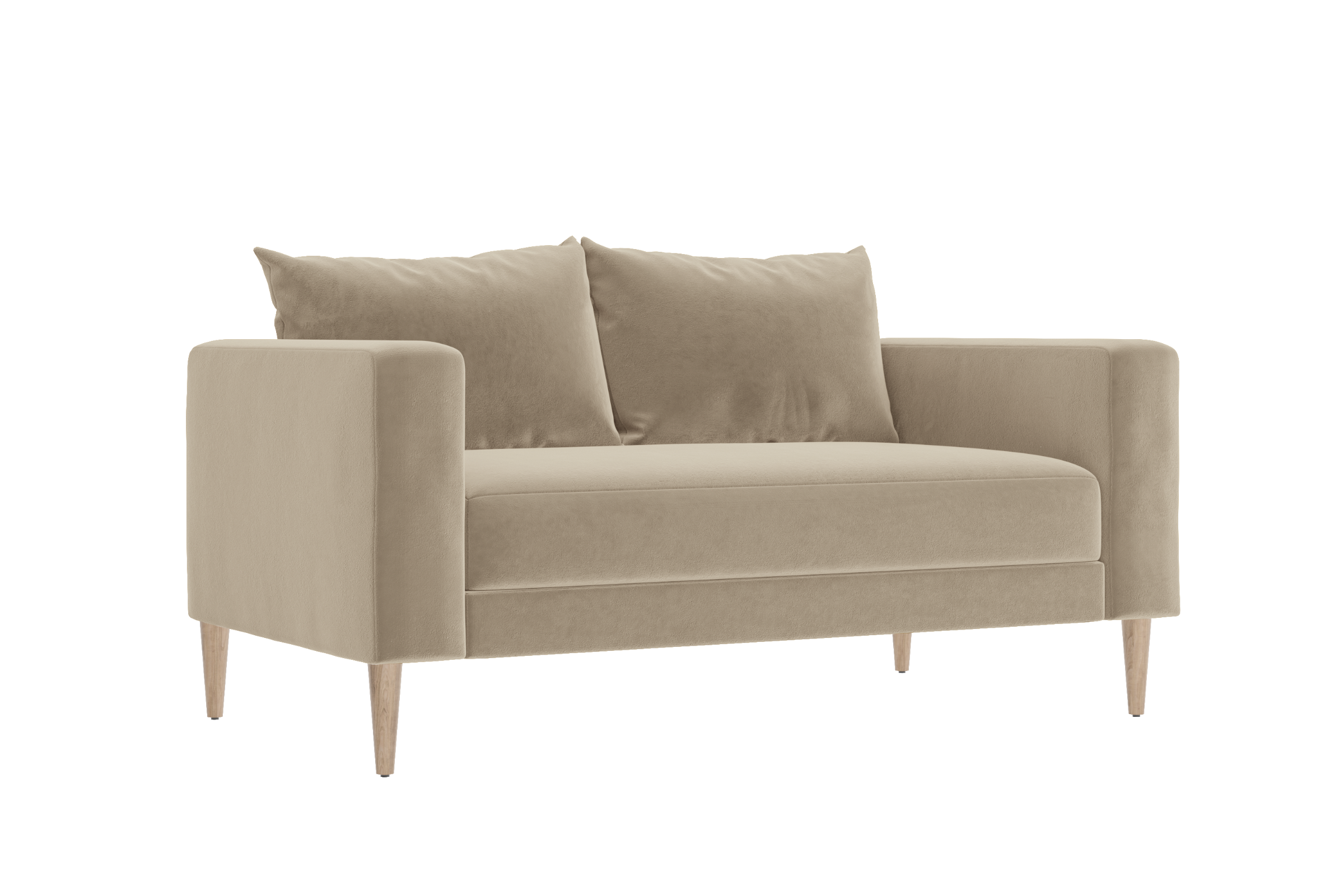 The Essential Loveseat in Recycled Velvet
