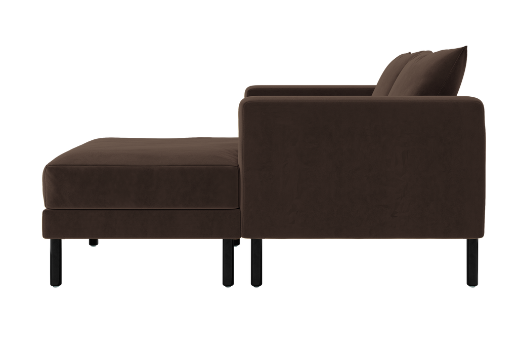 The Essential Loveseat Sectional in Recycled Velvet