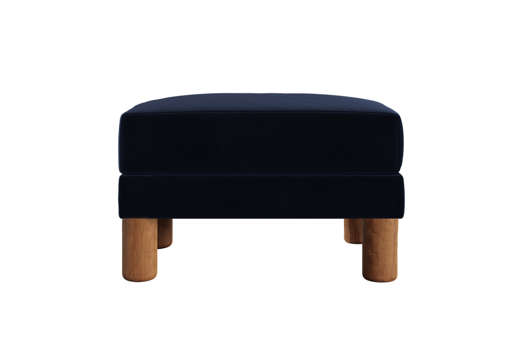The Essential Ottoman in Recycled Velvet