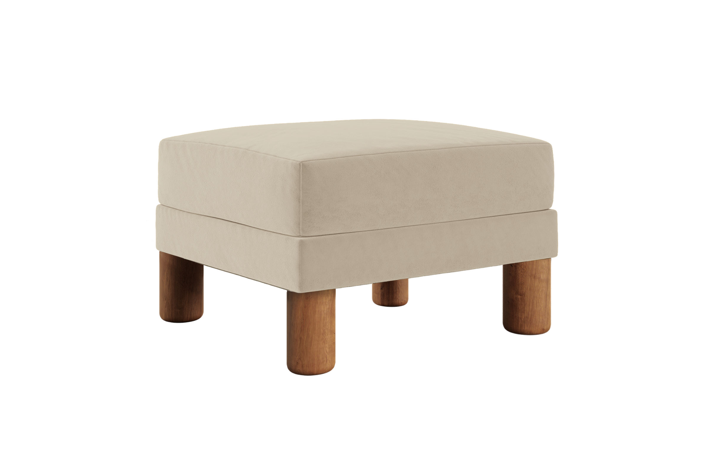 The Essential Ottoman in Recycled Velvet