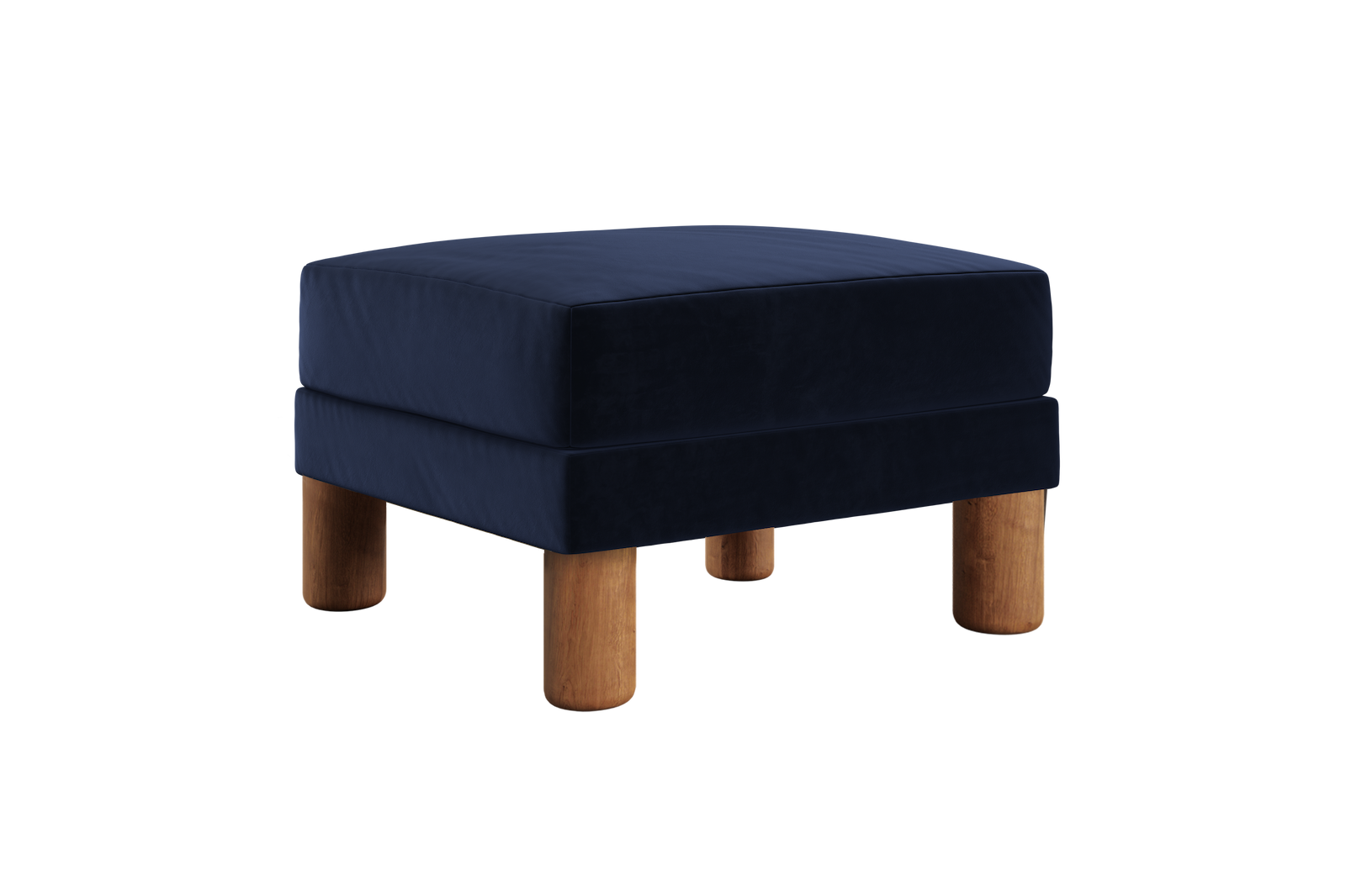The Essential Ottoman in Recycled Velvet