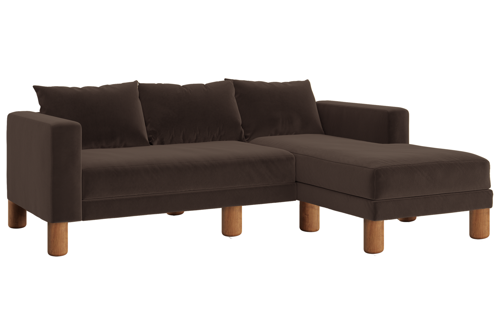 The Essential Sectional in Recycled Velvet