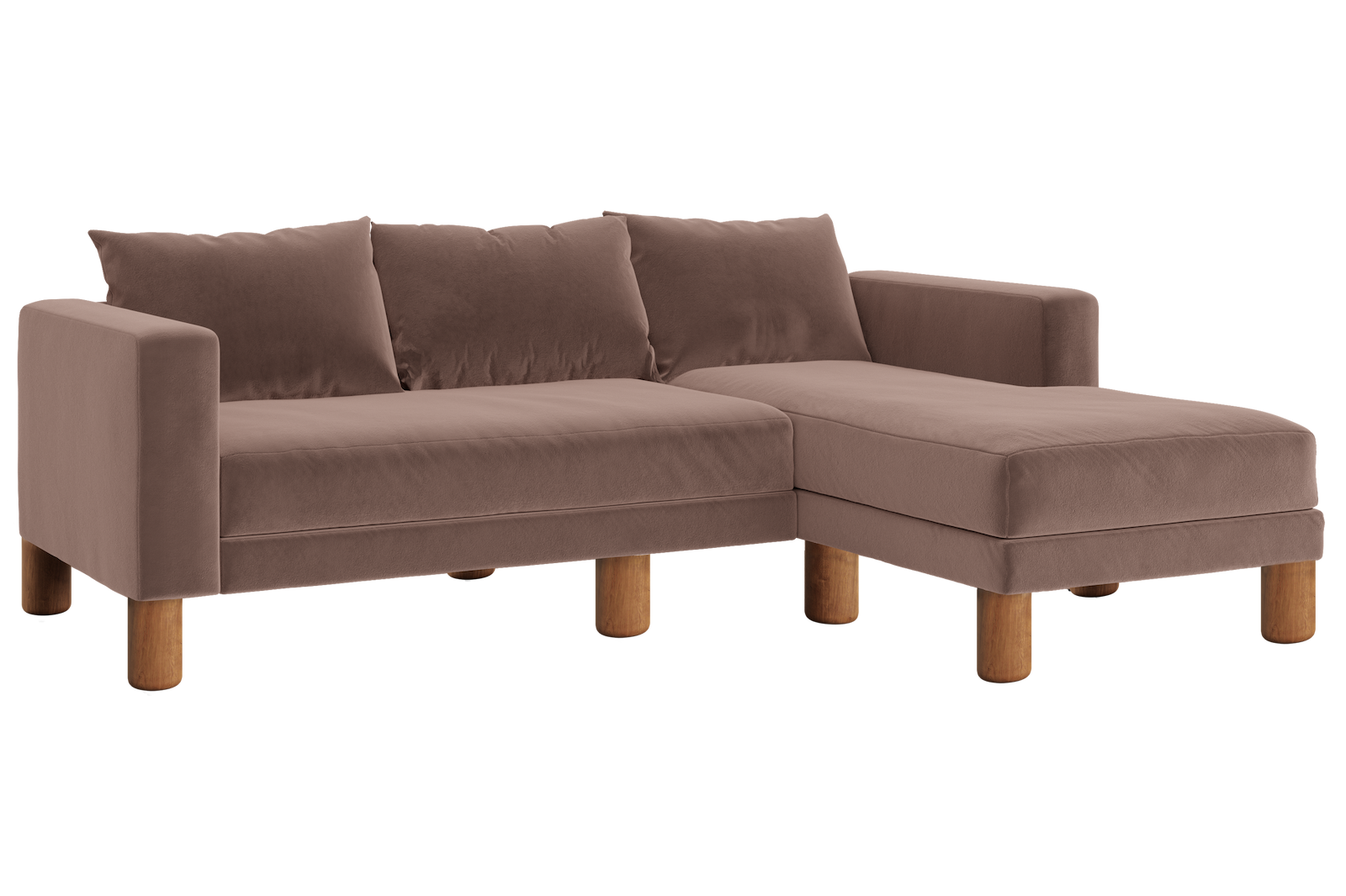 The Essential Sectional in Recycled Velvet