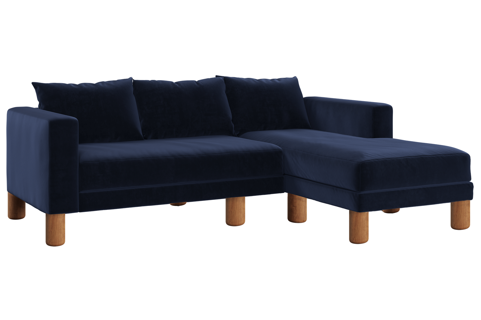 The Essential Sectional in Recycled Velvet