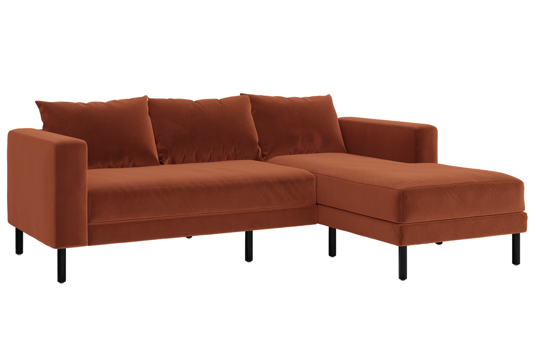 The Essential Sectional in Recycled Velvet