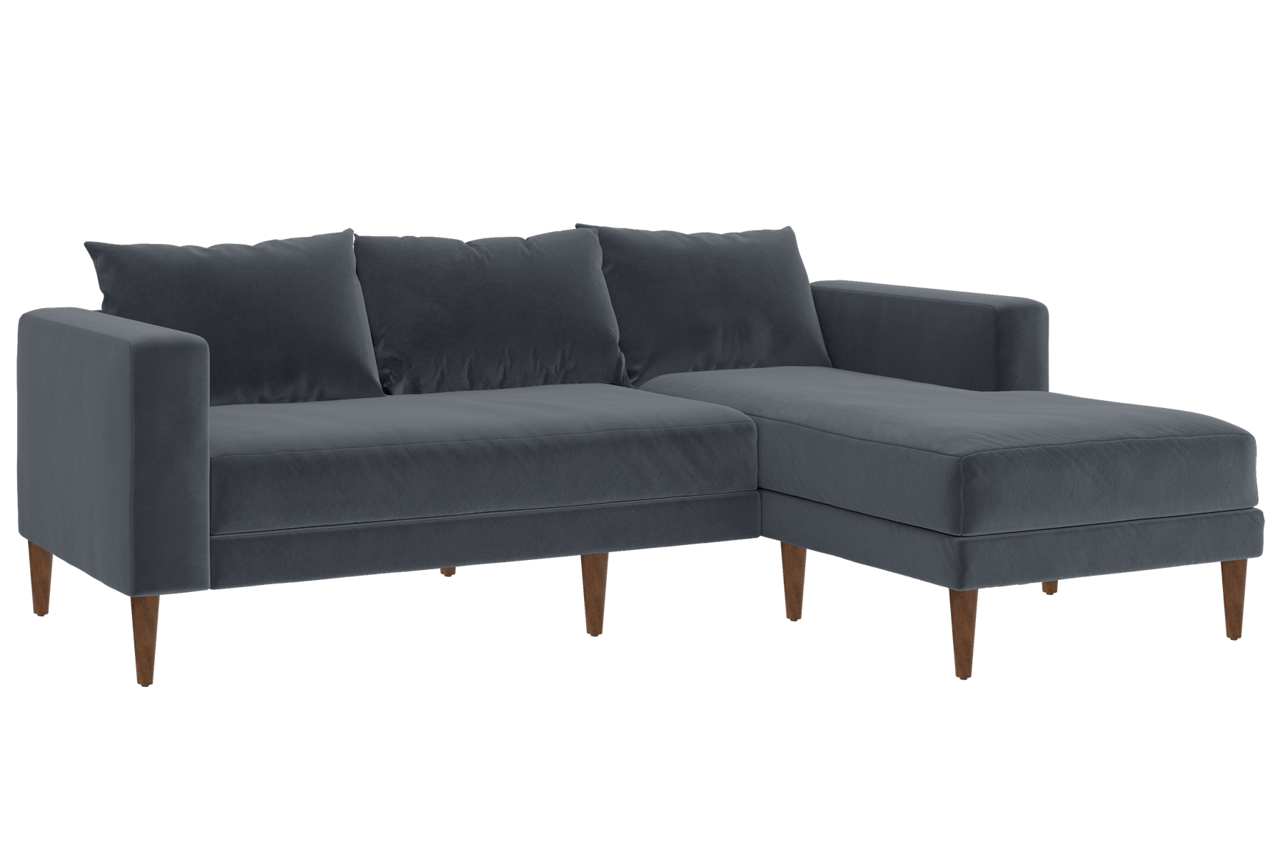 The Essential Sectional in Recycled Velvet