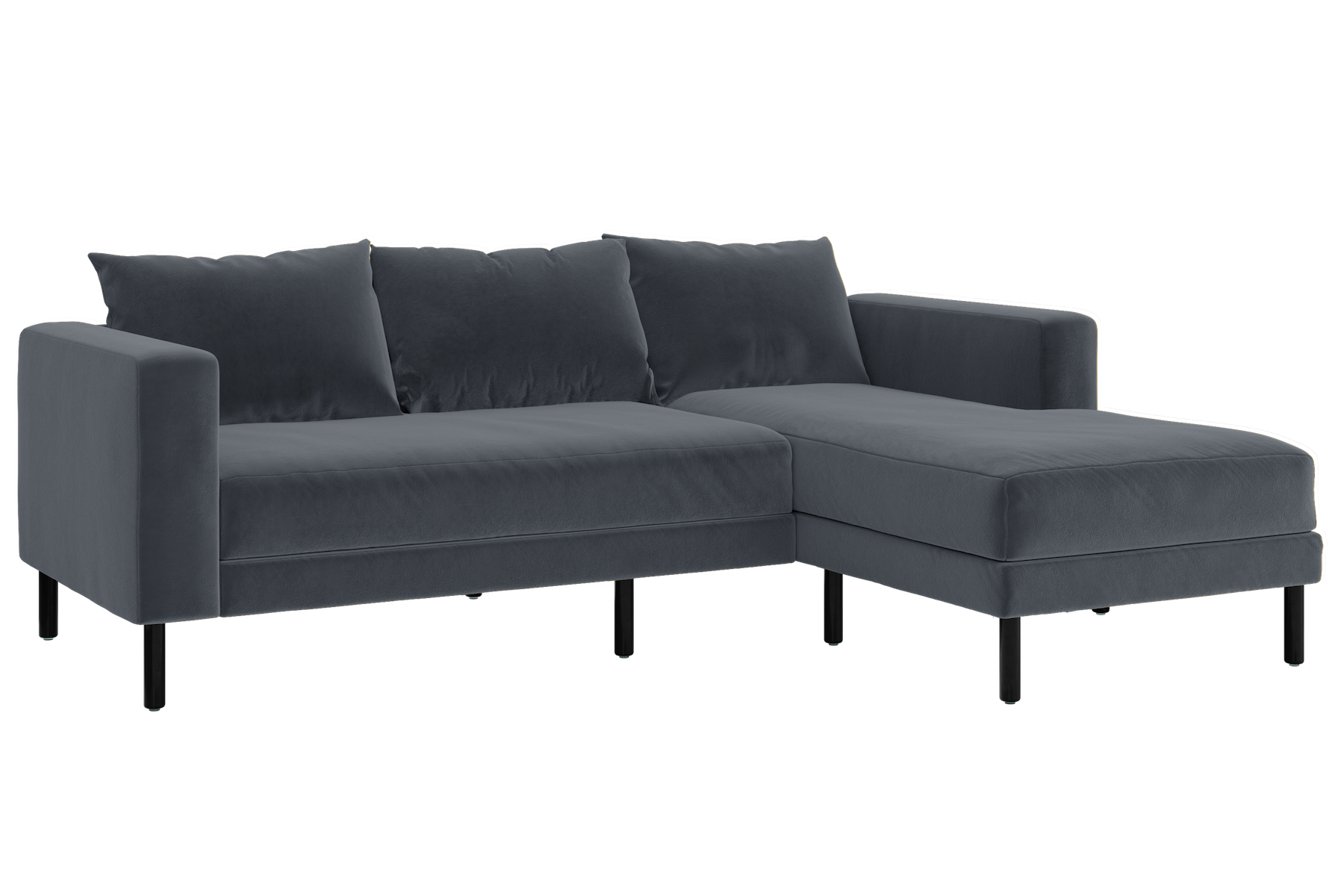 The Essential Sectional in Recycled Velvet