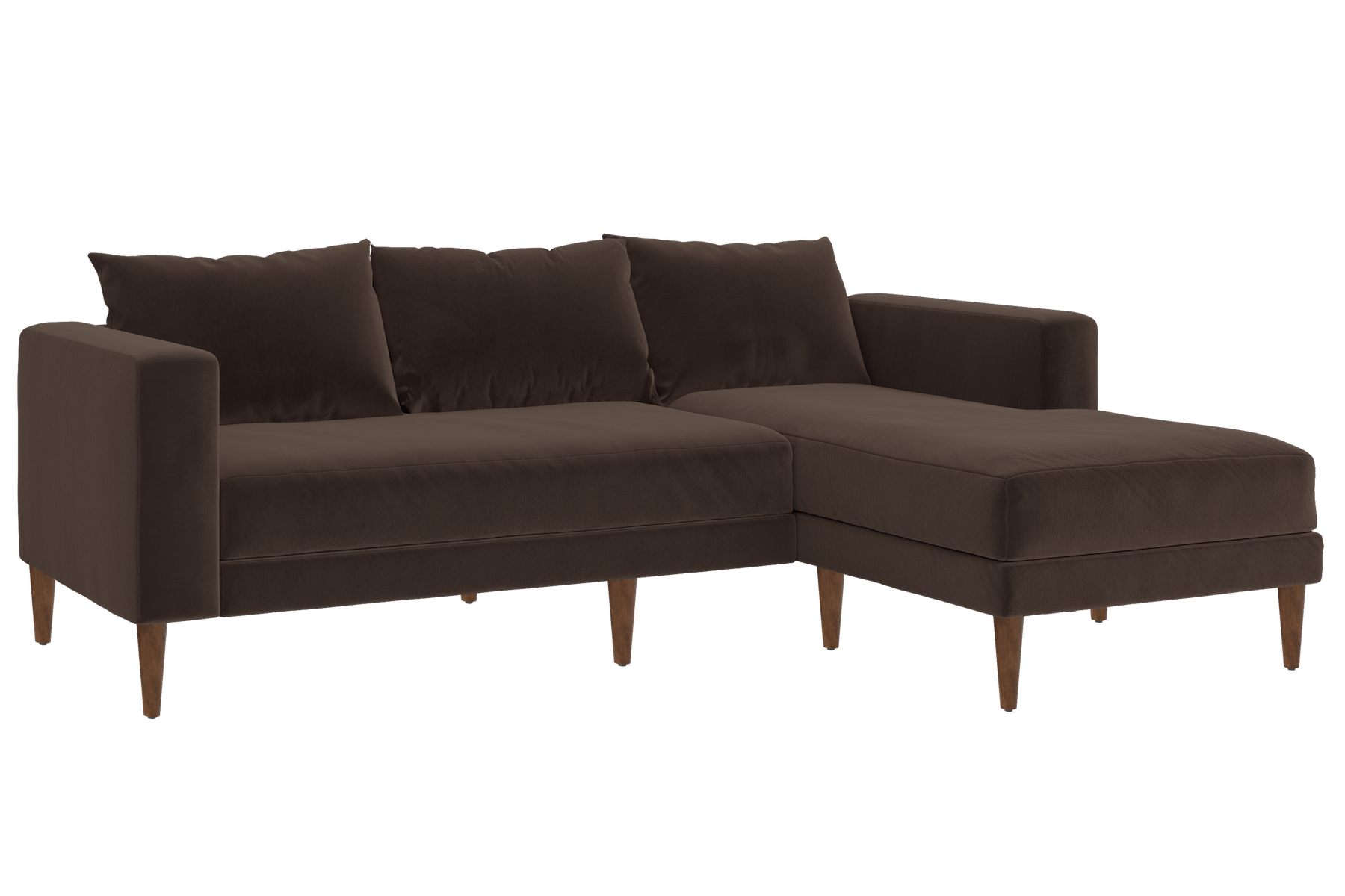 The Essential Sectional in Recycled Velvet
