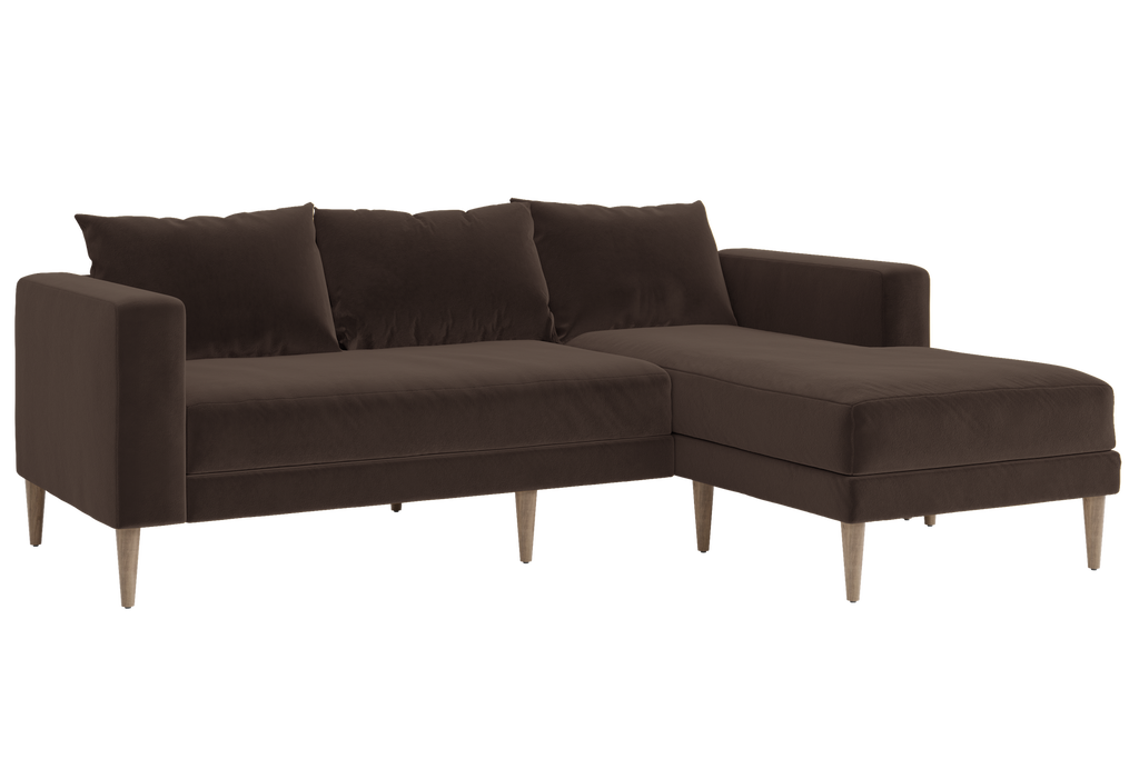 The Essential Sectional in Recycled Velvet