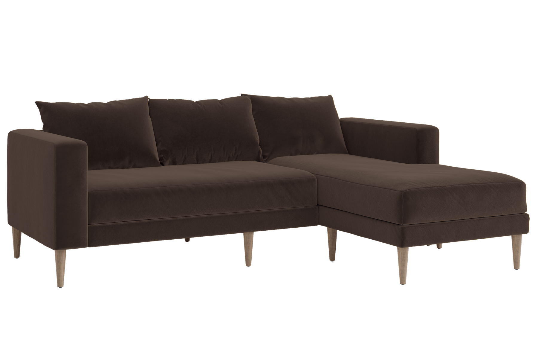 The Essential Sectional in Recycled Velvet
