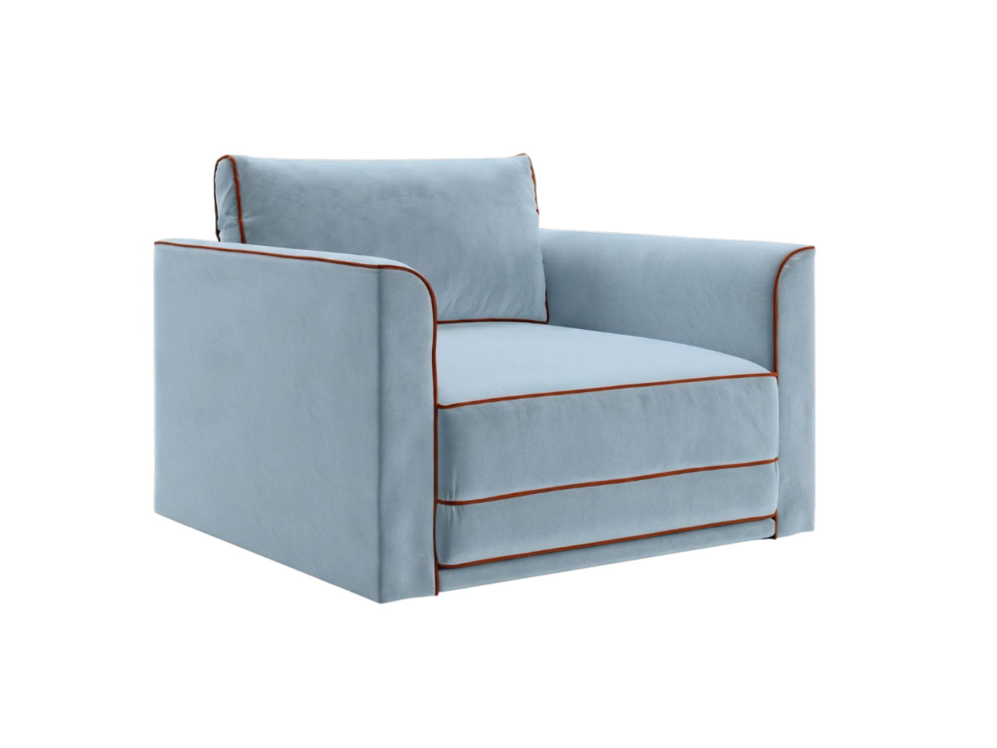 The Eclipse Sleeper Chair in Recycled Velvet