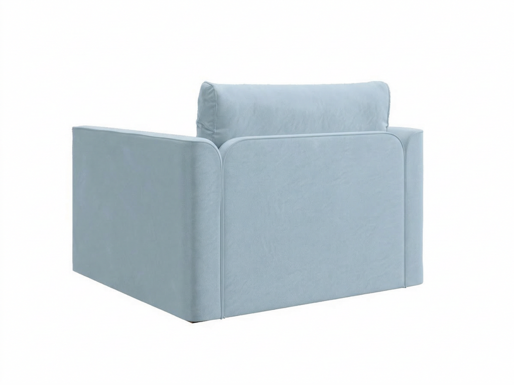 The Eclipse Sleeper Chair in Recycled Velvet