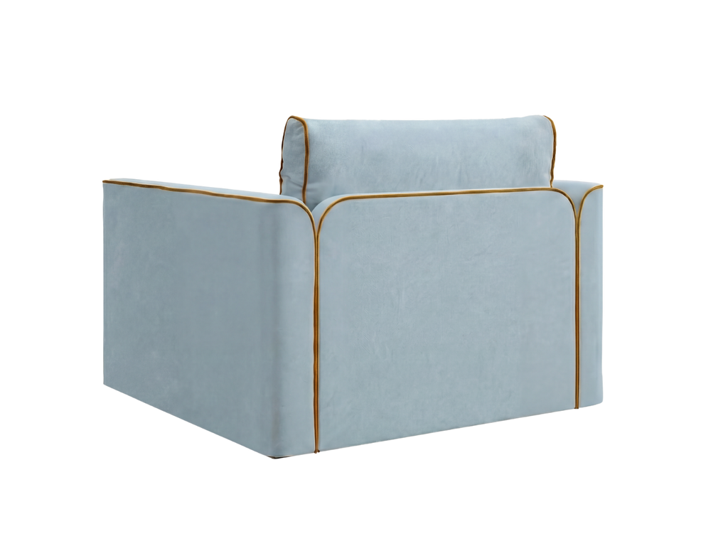 The Eclipse Sleeper Chair in Recycled Velvet