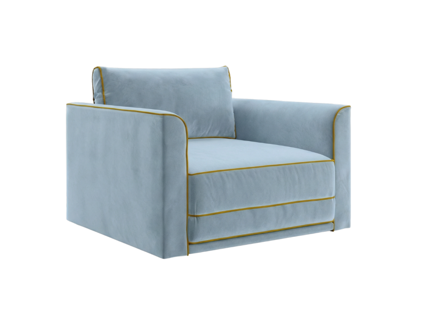 The Eclipse Sleeper Chair in Recycled Velvet