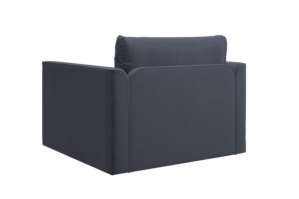 The Eclipse Sleeper Chair in Recycled Velvet
