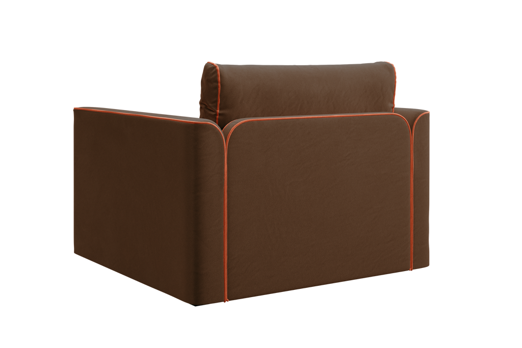 The Eclipse Sleeper Chair in Recycled Velvet